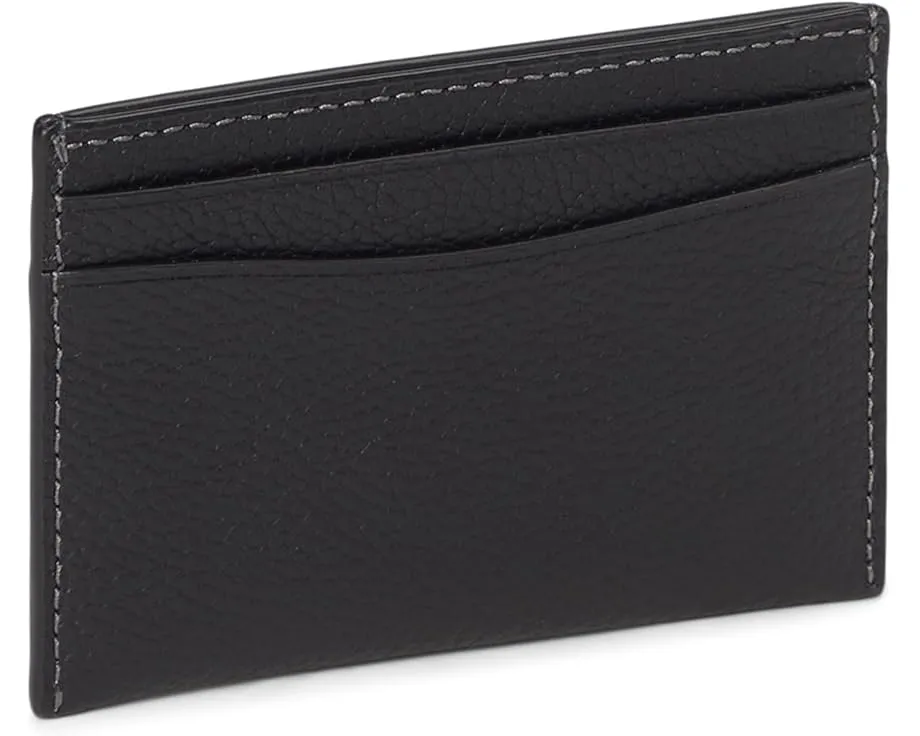 Картхолдер COACH Polished Pebble Leather Essential Card Case из натуральной кожи