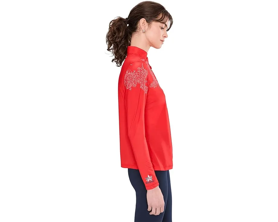 Длинный топ Jamie Sadock с воротником стойкой и молнией на четверть