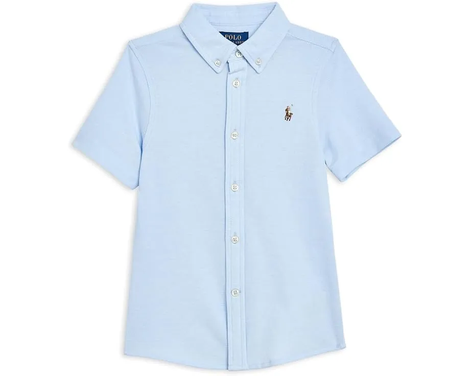 Короткий рубашка-поло Oxford из трикотажа Polo Ralph Lauren