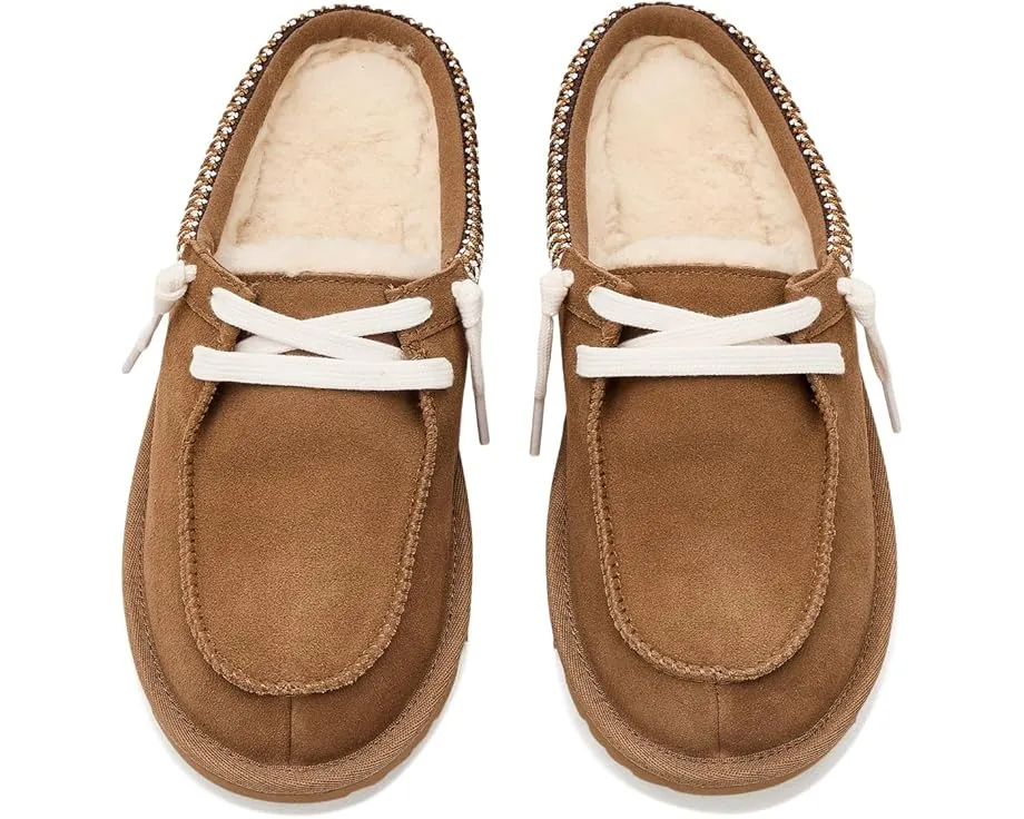 Детские тапочки UGG Kids Tasman Mule с подкладкой UGGplush и подошвой из сахарного тростника