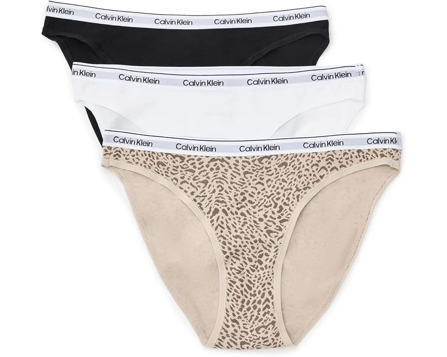 Calvin Klein Underwear Бюстгальтер бикини 3 шт с логотипом из ультрамягкого хлопка