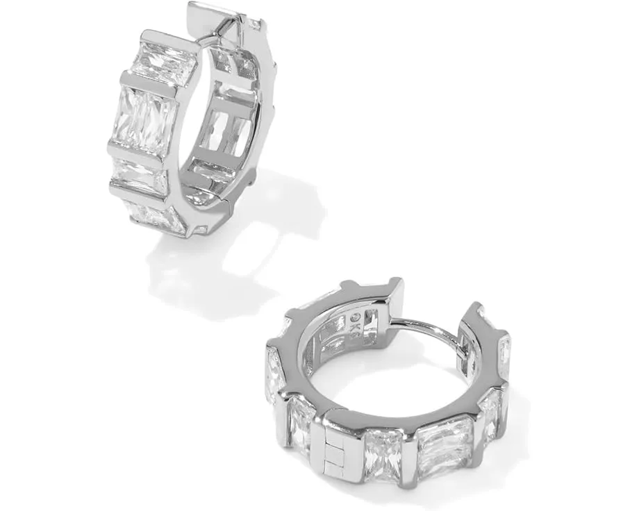 Серьги-хаги Jamie Huggie с прямоугольным цирконием от Kendra Scott