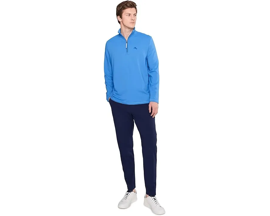 Куртка Tommy Bahama Costa Wave Half Zip с защитой UPF 30 и влагоотведением