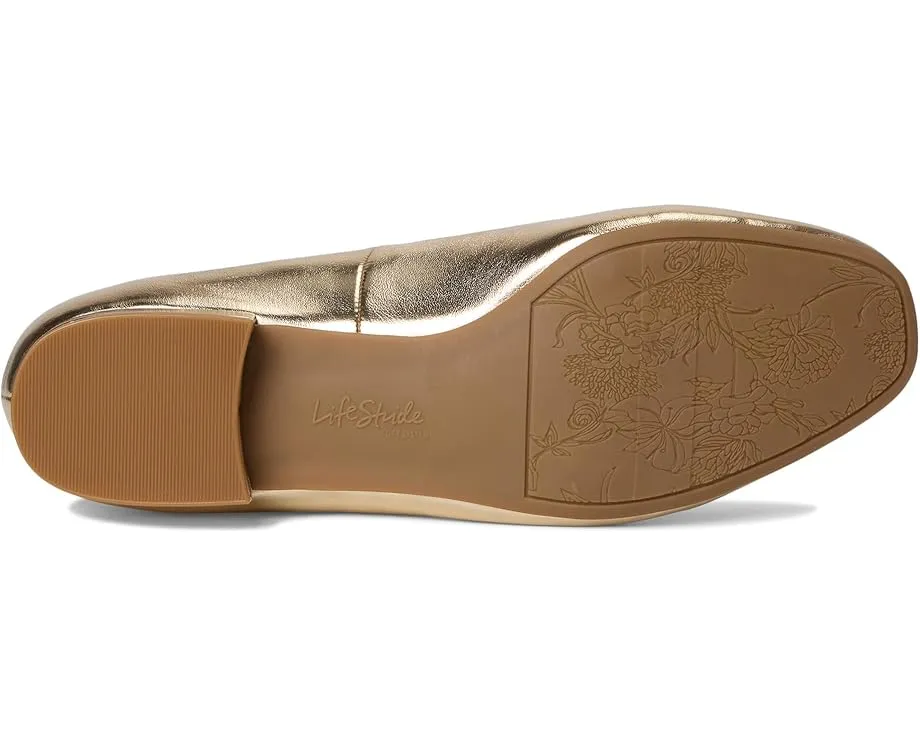 Балетки LifeStride Claudine с квадратным носком и бантом на удобной подошве