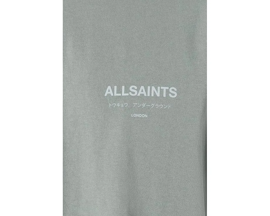Футболка AllSaints Underground с коротким рукавом и принтом на спине
