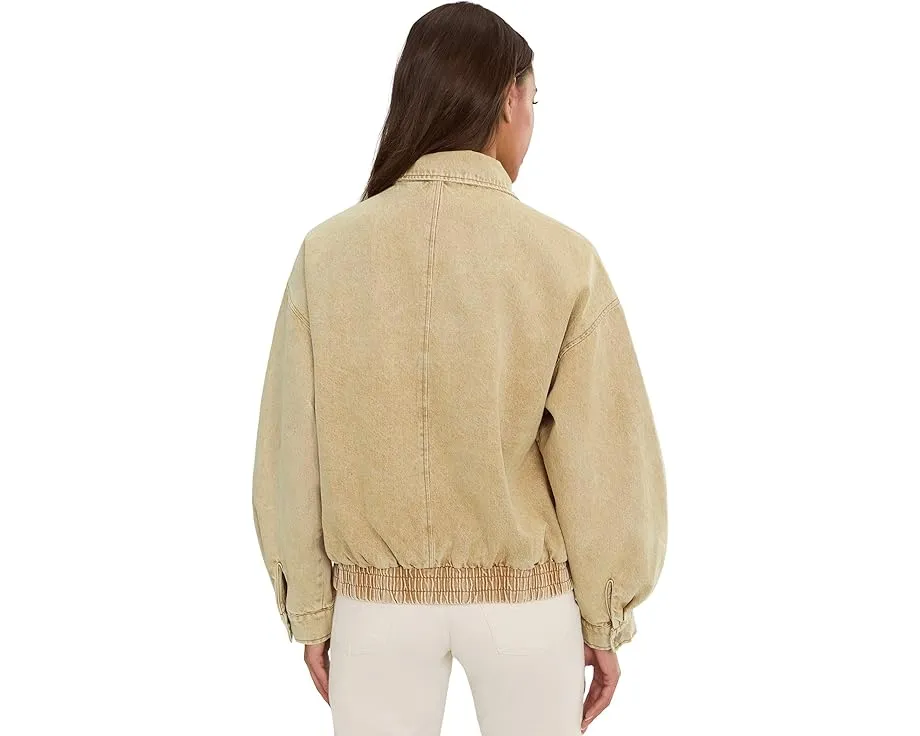 Оверсайз бомбер с асимметричной молнией и высоким воротником Avec Les Filles