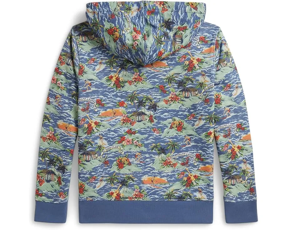 Tropical-Print French Terry Hoodie (Big Kid)