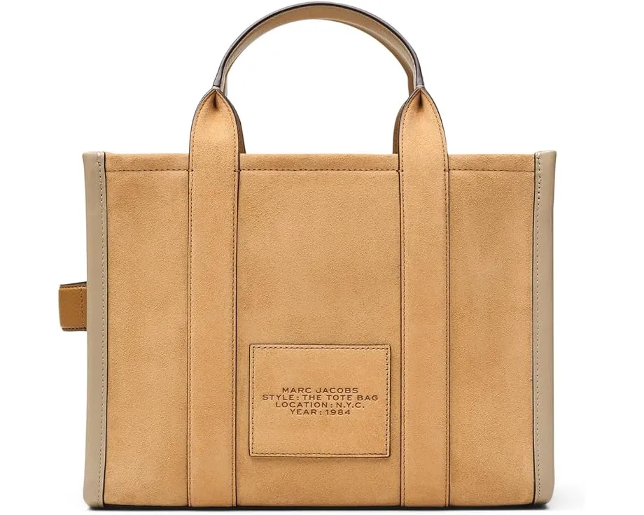 Средняя сумка-тоут Marc Jacobs из замши со съемным ремнем