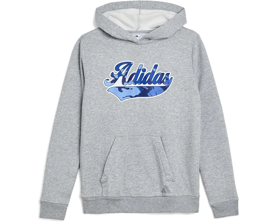 Детский худи с капюшоном Graphic Heather Fleece от Adidas с камуфляжным принтом