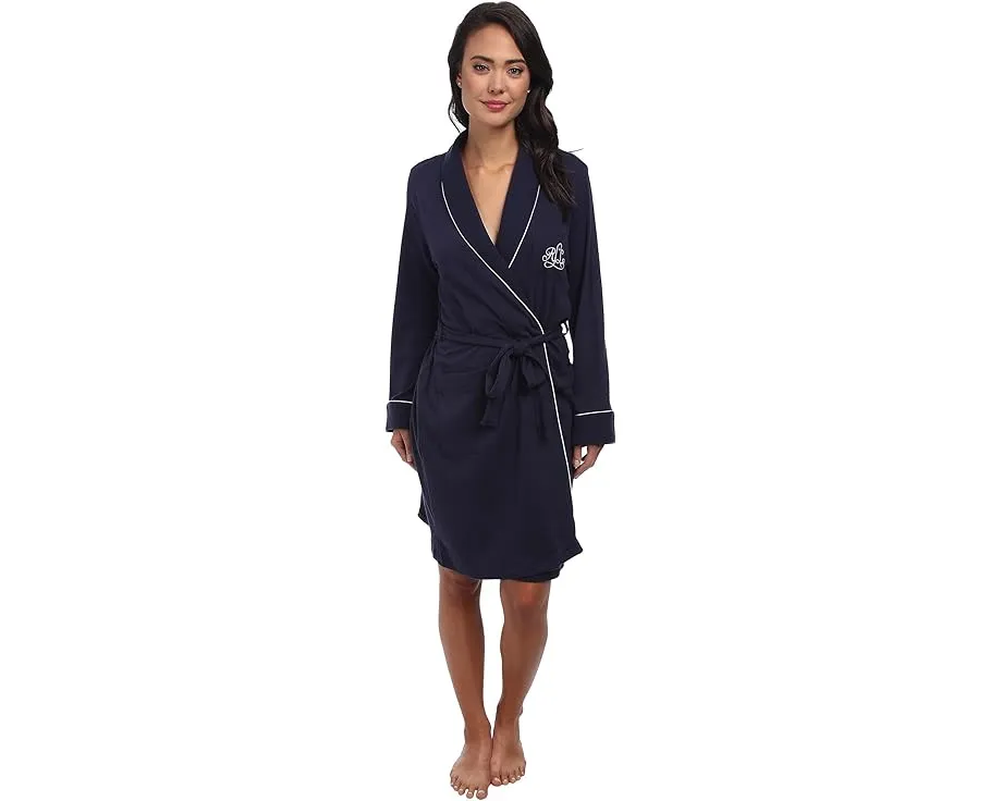 Халат Lauren Ralph Lauren Hartford Lounge с воротником-шалью и стежкой