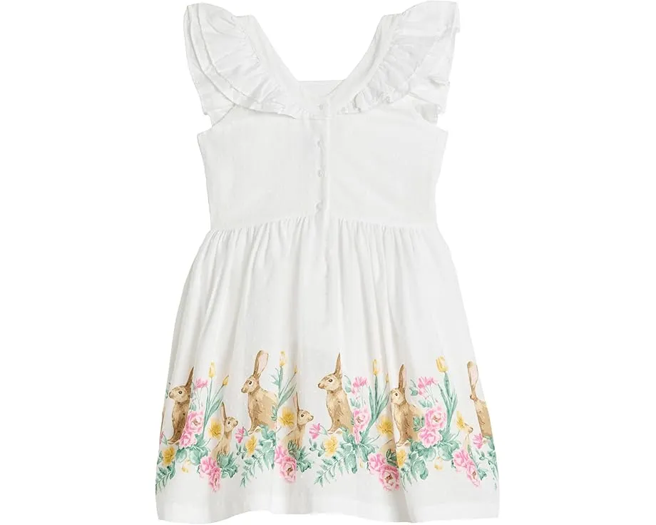 Платье Janie and Jack с кроликами по подолу и расклешенной юбкой