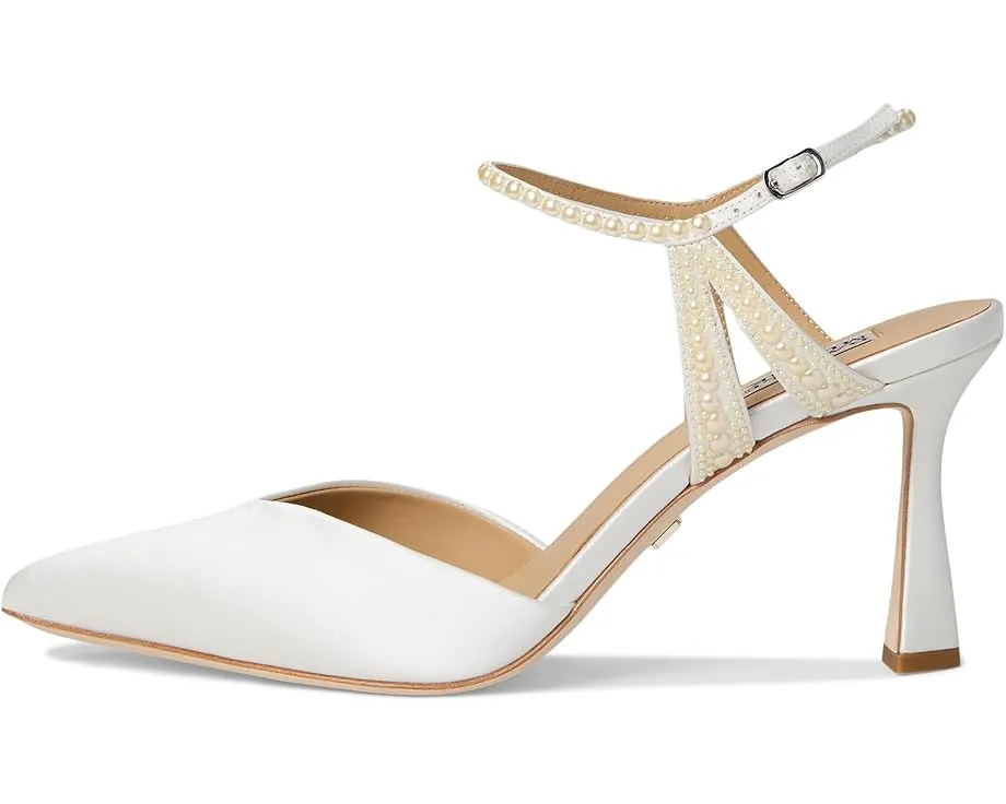 Туфли Badgley Mischka Destinee на каблуке с жемчужной деталью на лямке