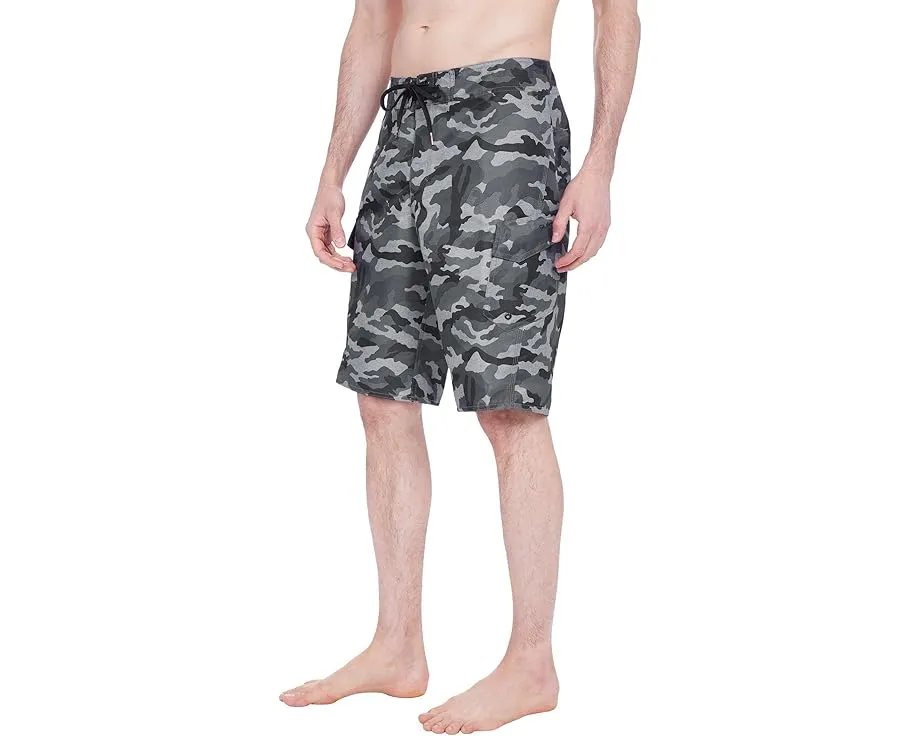 Шорты для плавания Quiksilver Manic Camo 22 дюйма с камуфляжным принтом
