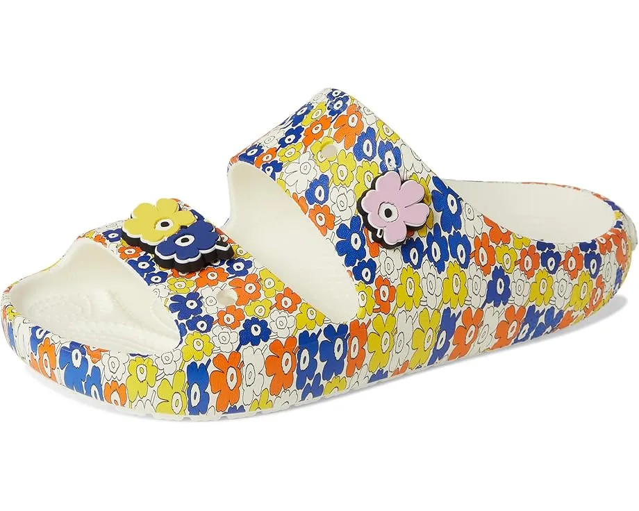 Сланцы Crocs в коллаборации с Marimekko и цветочным принтом Unikko