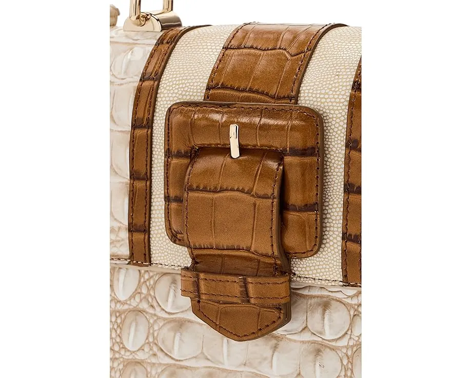 Сумка-сатчел Mod Small Hallie от Brahmin с бамбуковыми ручками