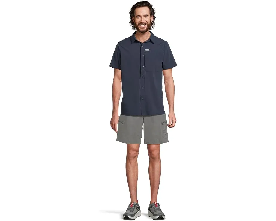 Columbia Sage Peak Woven Short Sleeve Shirt с защитой UPF 50 и технологией влагоотведения