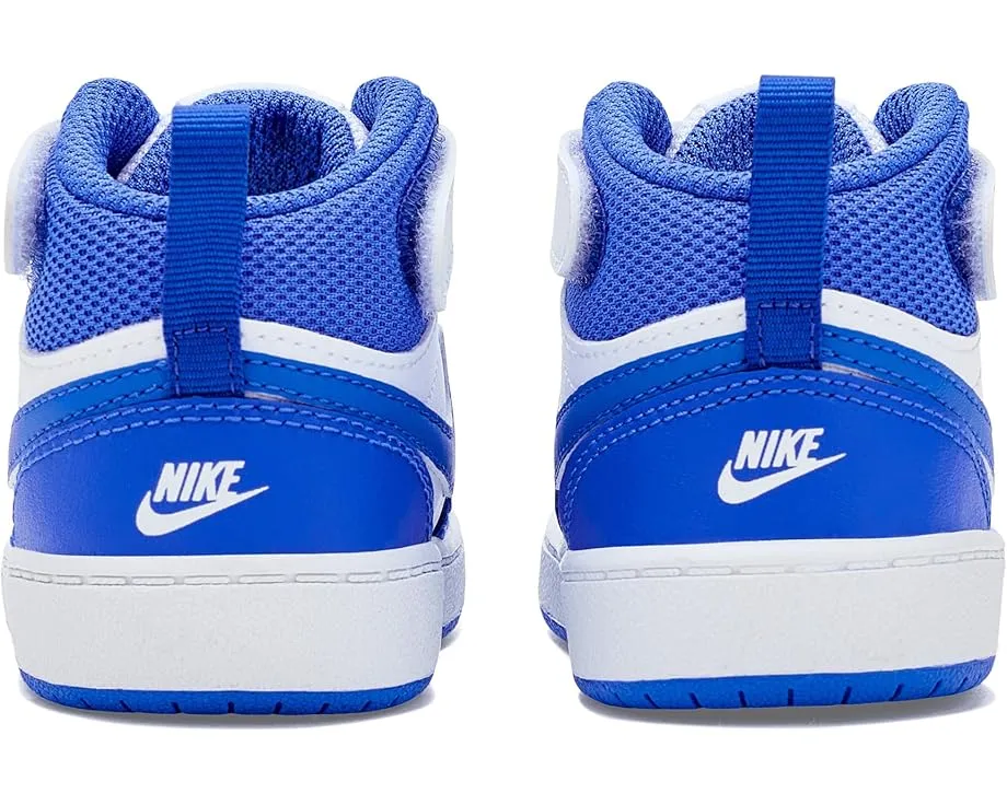 Детские кроссовки Nike Court Borough Mid 2 с застежкой на липучке из кожи