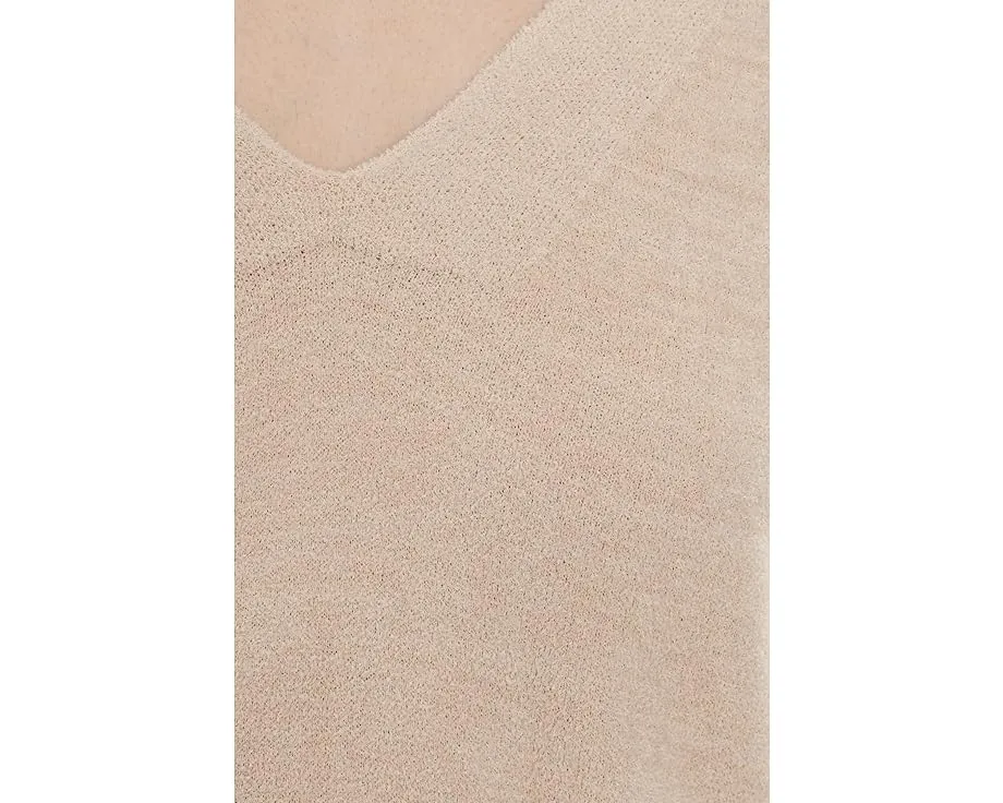 Barefoot Dreams Cozychic Ultra Lite свитер с V-образным вырезом и длинными рукавами