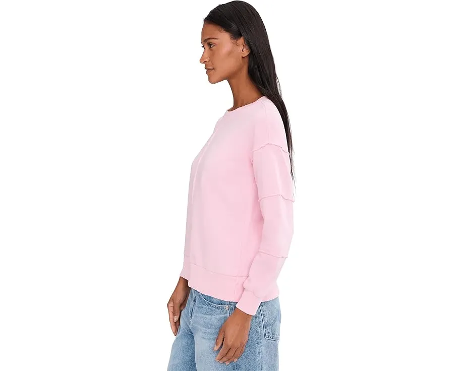 Свитшот Mod-o-doc с длинным рукавом и контрастными швами в расслабленном крое