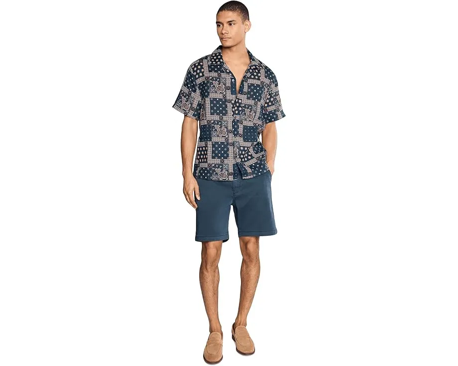 Рубашка John Varvatos Dan с отложным воротником и цветочным принтом