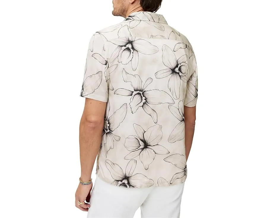 John Varvatos Рубашка Dan с принтом и коротким рукавом
