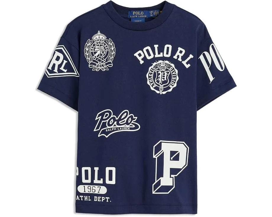 Детская футболка Polo Ralph Lauren Big Fit с графическим принтом