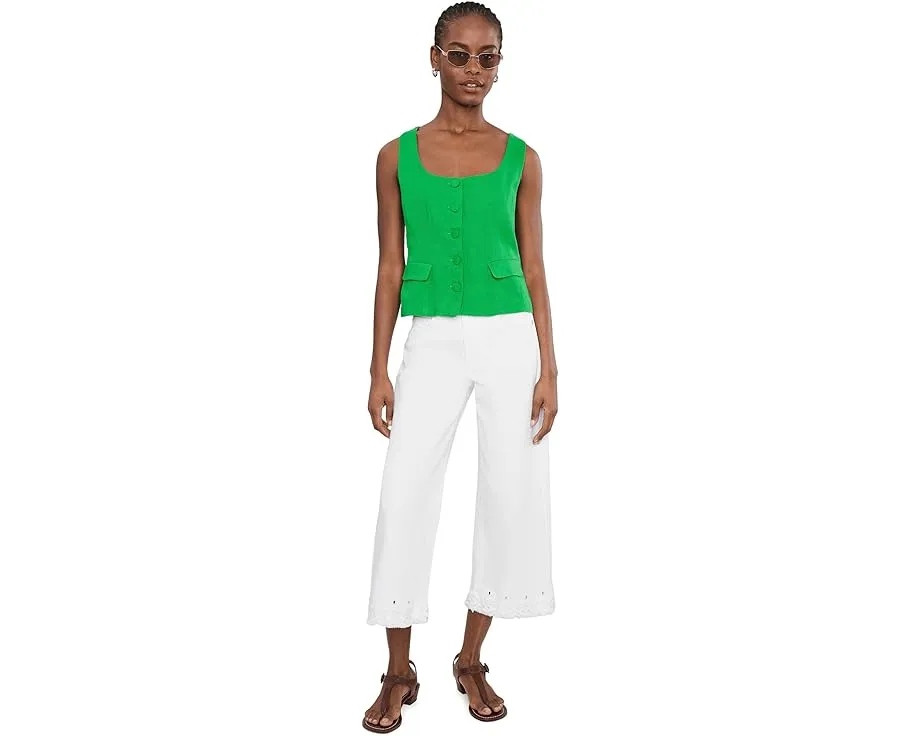 Джинсы Liverpool Los Angeles Petite с вышивкой Stride Crop Wide Leg Inseam 24