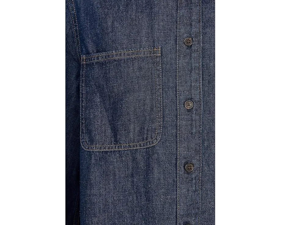 Топ Madewell Long Sleeve Sculptural Sleeve с воротником и объемными рукавами