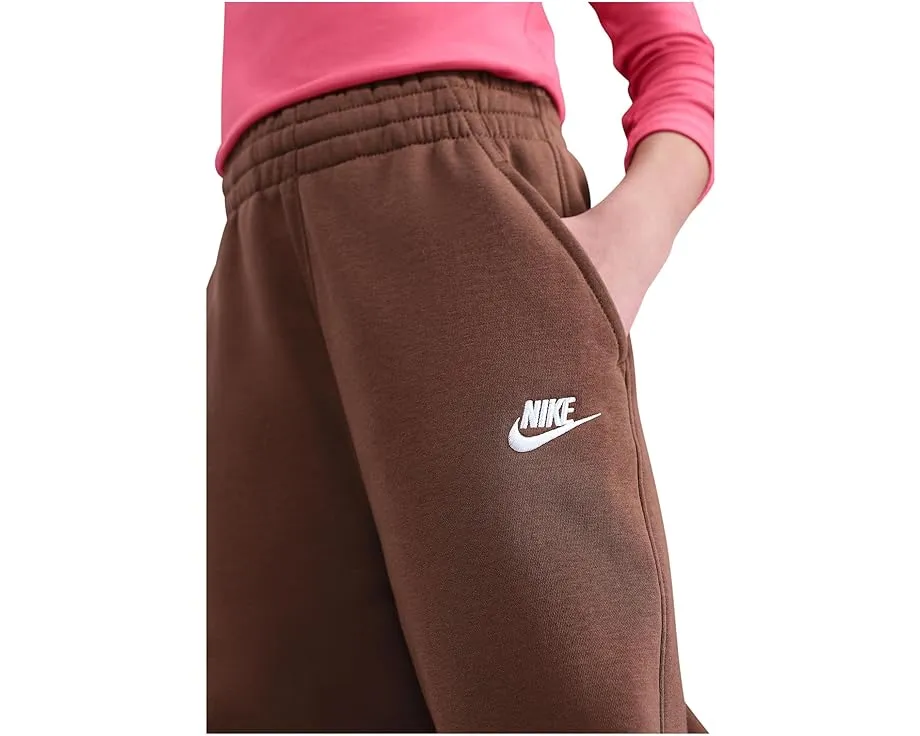 Широкие штаны Nike Kids Club Fleece Wide-Leg с флисовой тканью