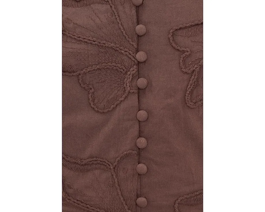 Топ майка на пуговицах V-neck Buttondown Tank от Vince Camuto
