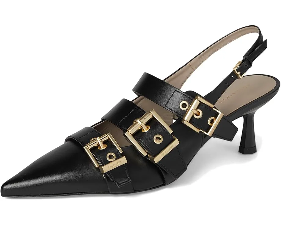Босоножки AllSaints Vivian на низком каблуке с застежкой на пряжке и острым носком