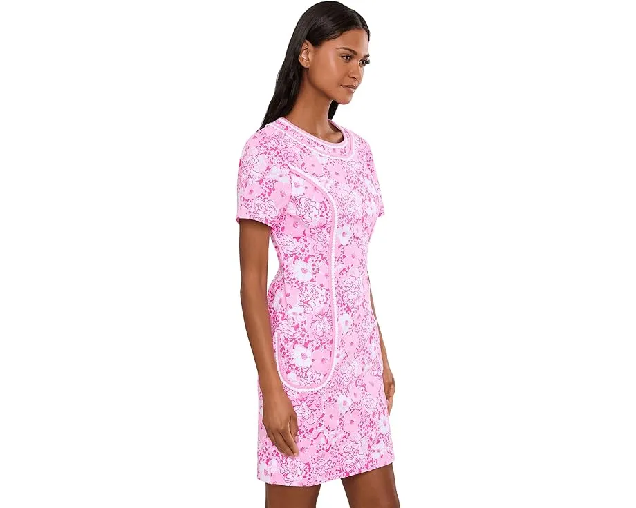 Платье Adetta Short Sleeve Stretch Shift Dress Lilly Pulitzer с кружевом