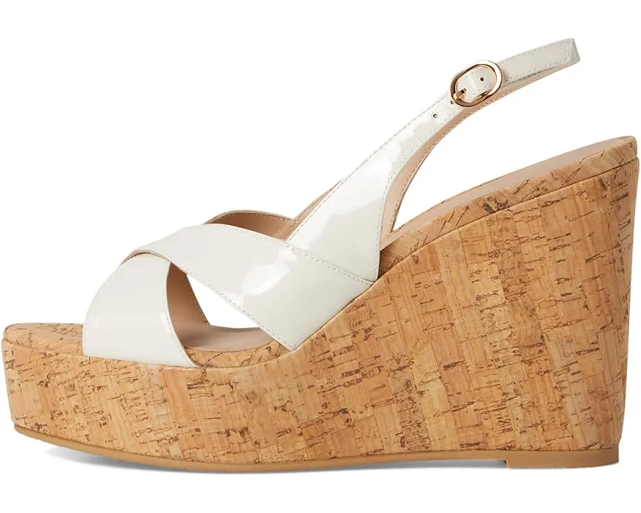 Сандалии Stuart Weitzman Dayna Slingback Wedge на танкетке с ремешком через пятку