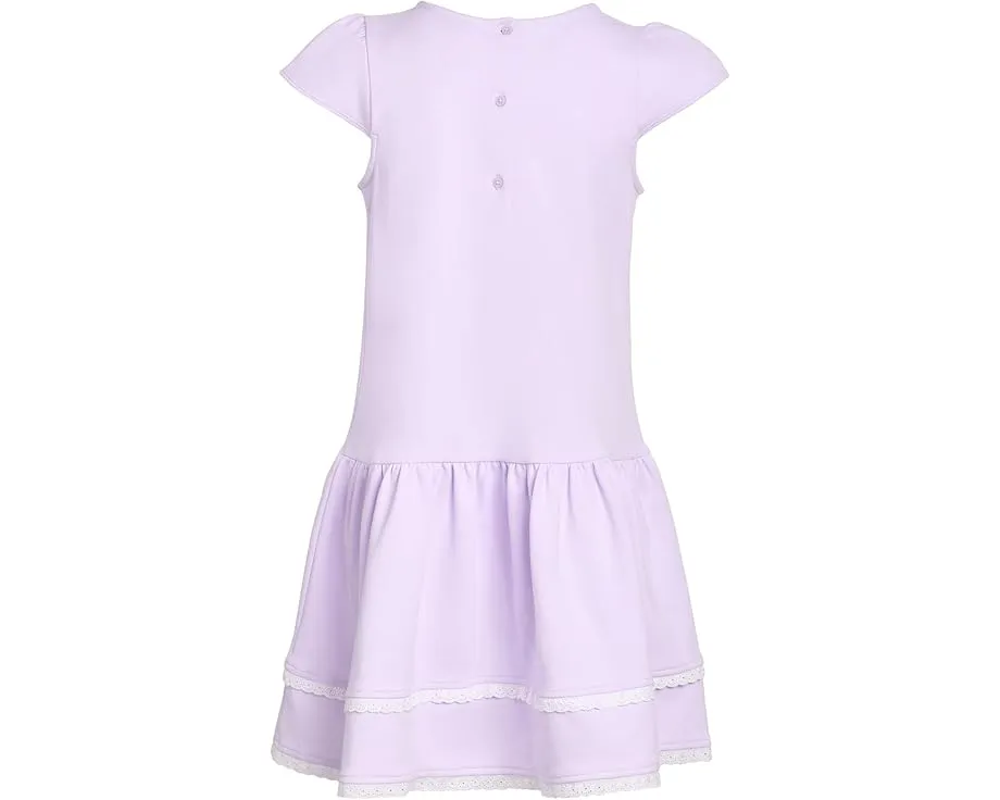 Janie and Jack платье из ткани понте для детей с рюшами и запахом