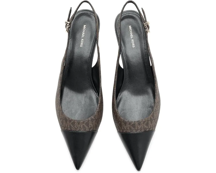 Туфли MICHAEL Michael Kors Amara Toe Cap Sling Pumps с мыском и киттеном