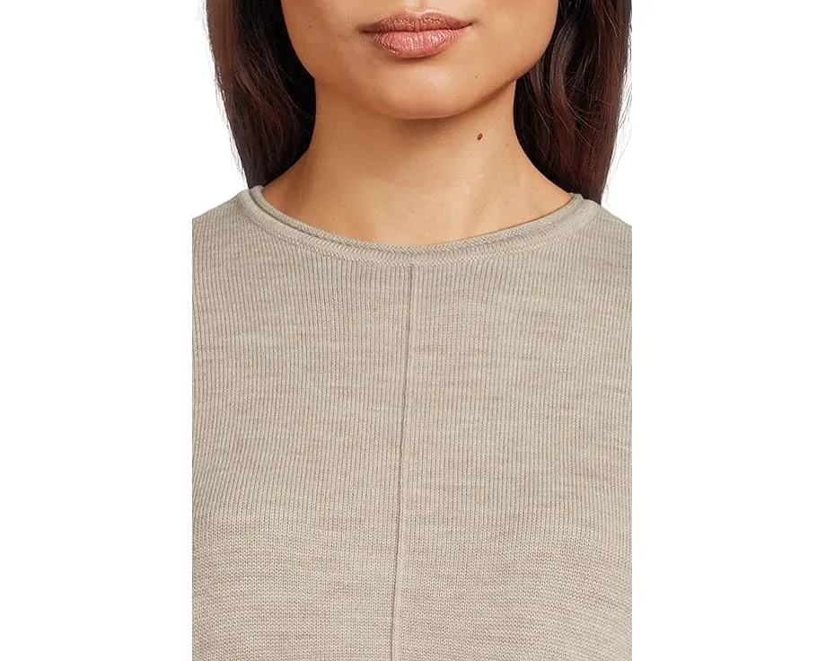 Свитер EILEEN FISHER из мериносовой шерсти с круглым вырезом