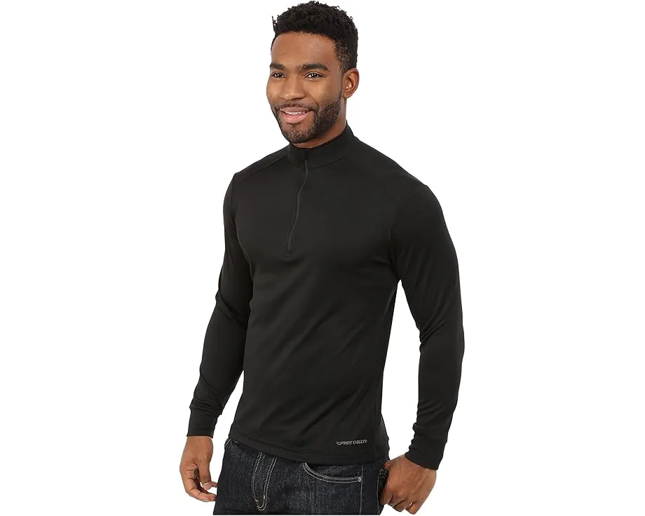 Термобелье Hot Chillys Peach Zip-T с технологией отвода влаги и защитой UPF 30+