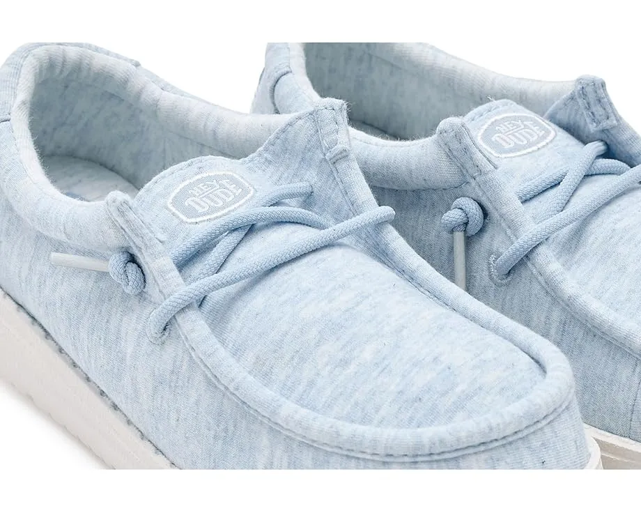 Детские слипоны Hey Dude Kids Wally Stretch Jersey с эластичным верхом