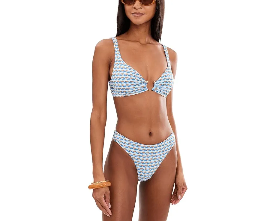 Топ Seafolly Mala Ring Front с кольцом спереди и регулируемыми бретелями