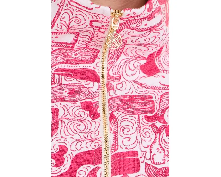Поло Eleni с полузастежкой и длинными рукавами Lilly Pulitzer