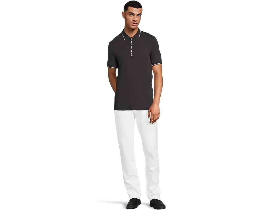 Классическая футболка-поло Armani Exchange с принтом логотипа