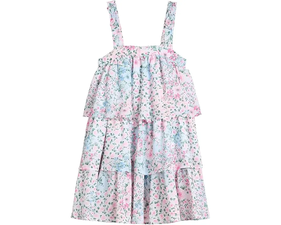 Яркое платье с ярусами и цветочным принтом от Janie and Jack