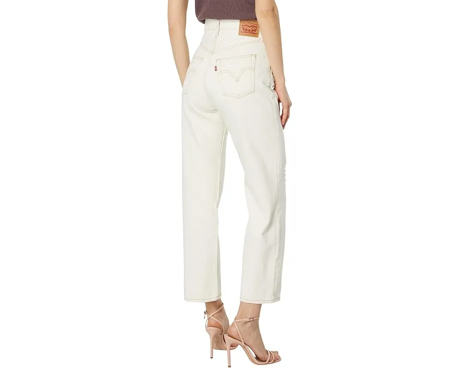 Джинсы Levi's Snap Ribcage с высокой посадкой и прямым кроем по щиколотку