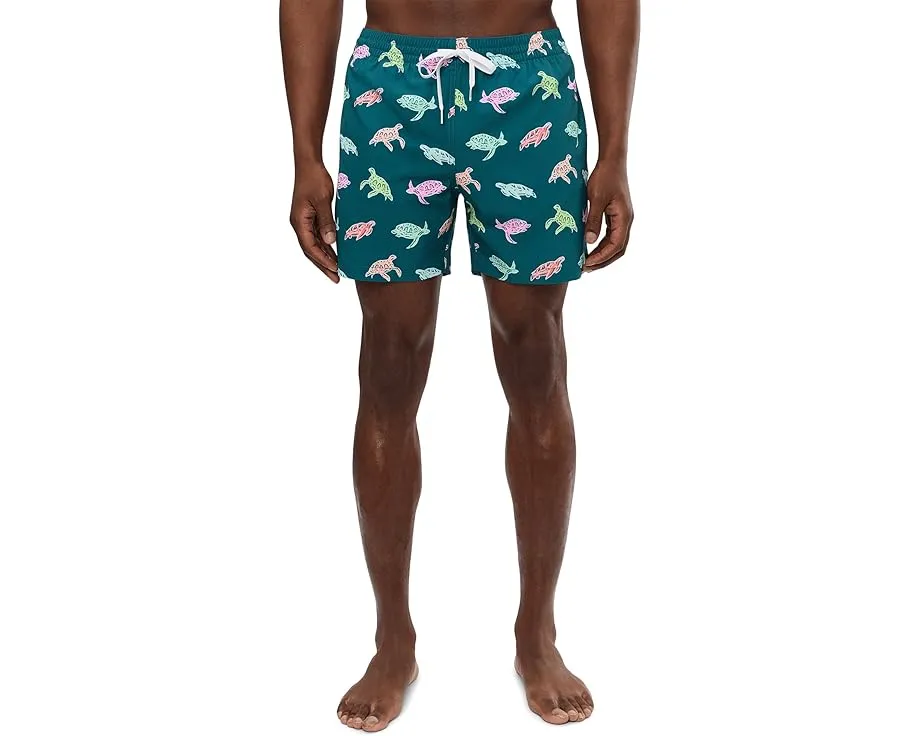 Плавки Chubbies The Turtally Awesomes 14 см с быстросохнущей тканью и карманом на молнии