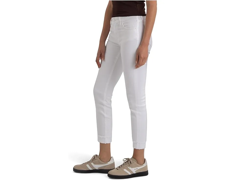 Джинсы KUT from the Kloth Amy Crop с прямыми штанинами и высоким поясом