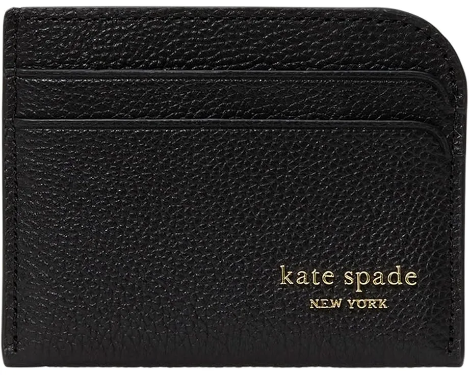 Картхолдер Devin из шагреневой кожи с молнией и несколькими отделениями Kate Spade New York