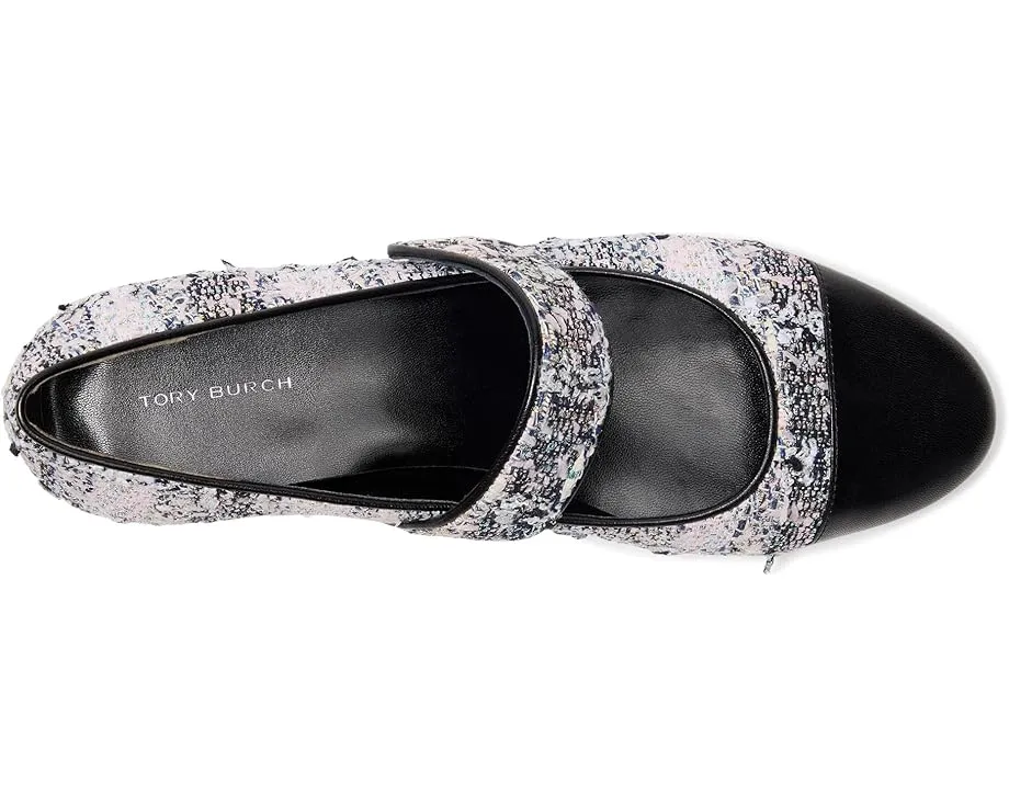 Туфли Tory Burch Cap-Toe Mary Jane Heel Ballet 25mm с контрастным носком