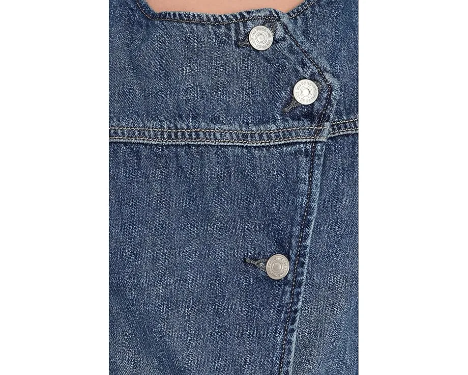 Джинсовый жилет Free People Maris Denim на пуговицах