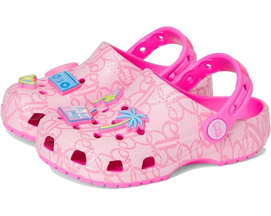 Crocs Kids Classic Barbie Clogs детские сабо с фиксированными шармами