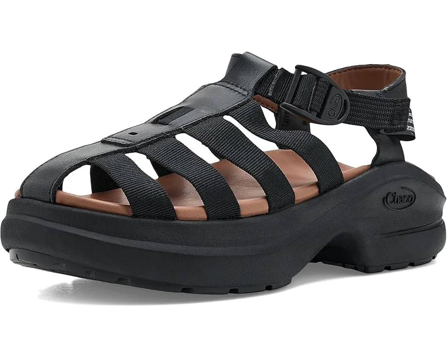 Сандалии Chaco Cushform Fisherman на платформе с кожаным верхом